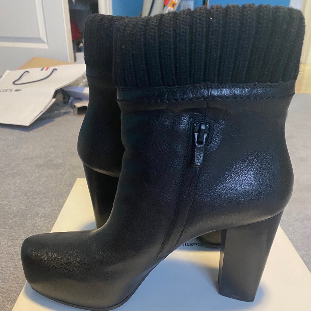 Leather boots
